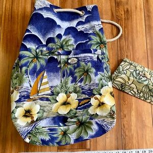 Tommy Bahama beach bag and make up case
